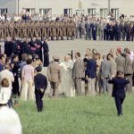 Pożegnanie papieża Jana Pawła II na lotnisku Balice kończące I pielgrzymkę do Polski.
