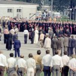 Pożegnanie papieża Jana Pawła II na lotnisku Balice kończące I pielgrzymkę do Polski.