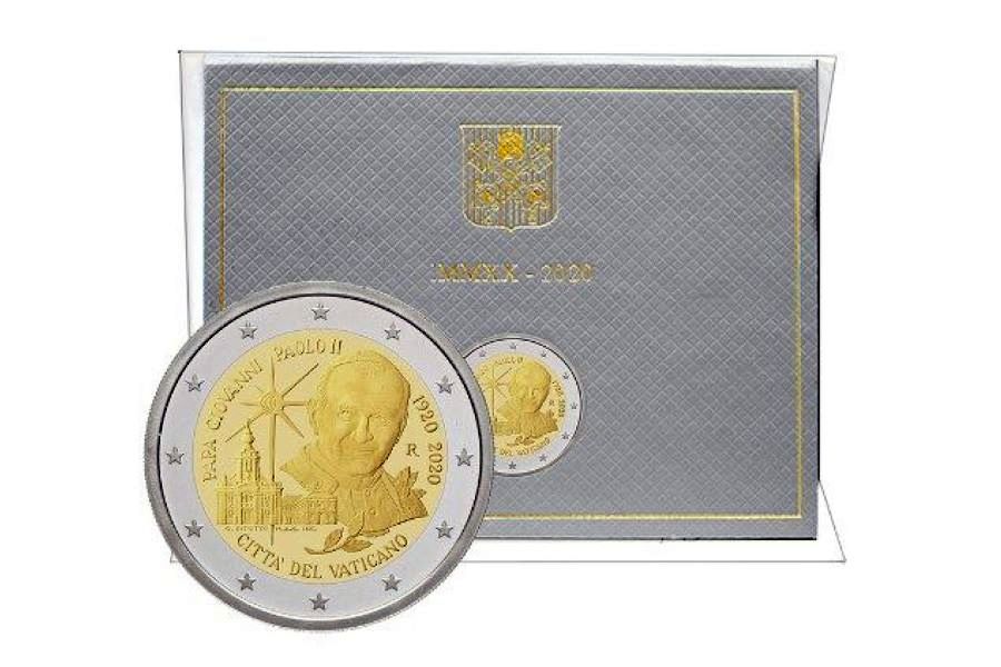 Wizerunek Jana Pawła II na monecie watykańskiej